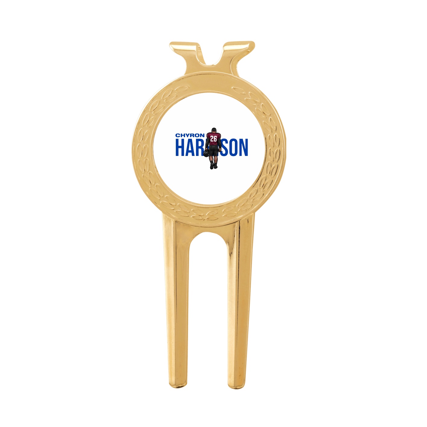 Divot Tool with Ball Marker — Player Name in Classic