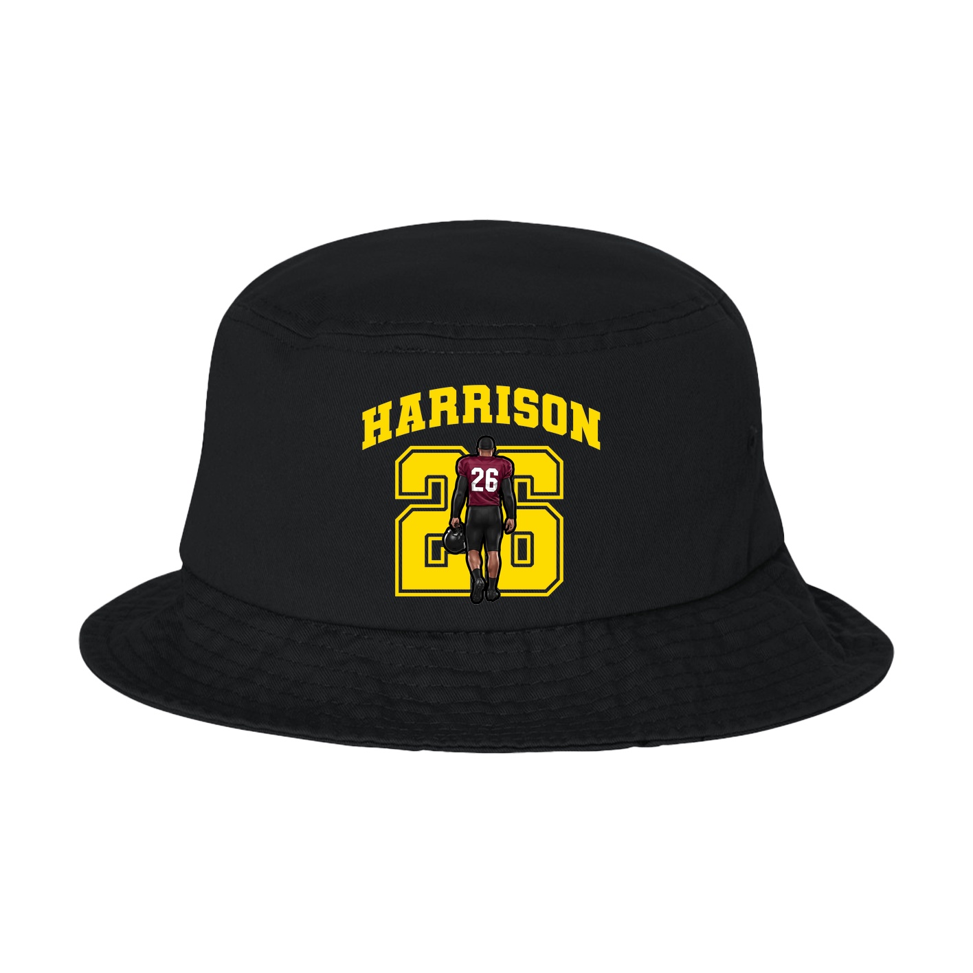 Bucket Cap — Number in Black