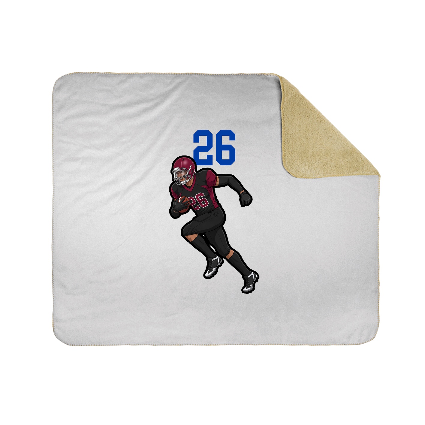 Throw Blanket — Number Top in White
