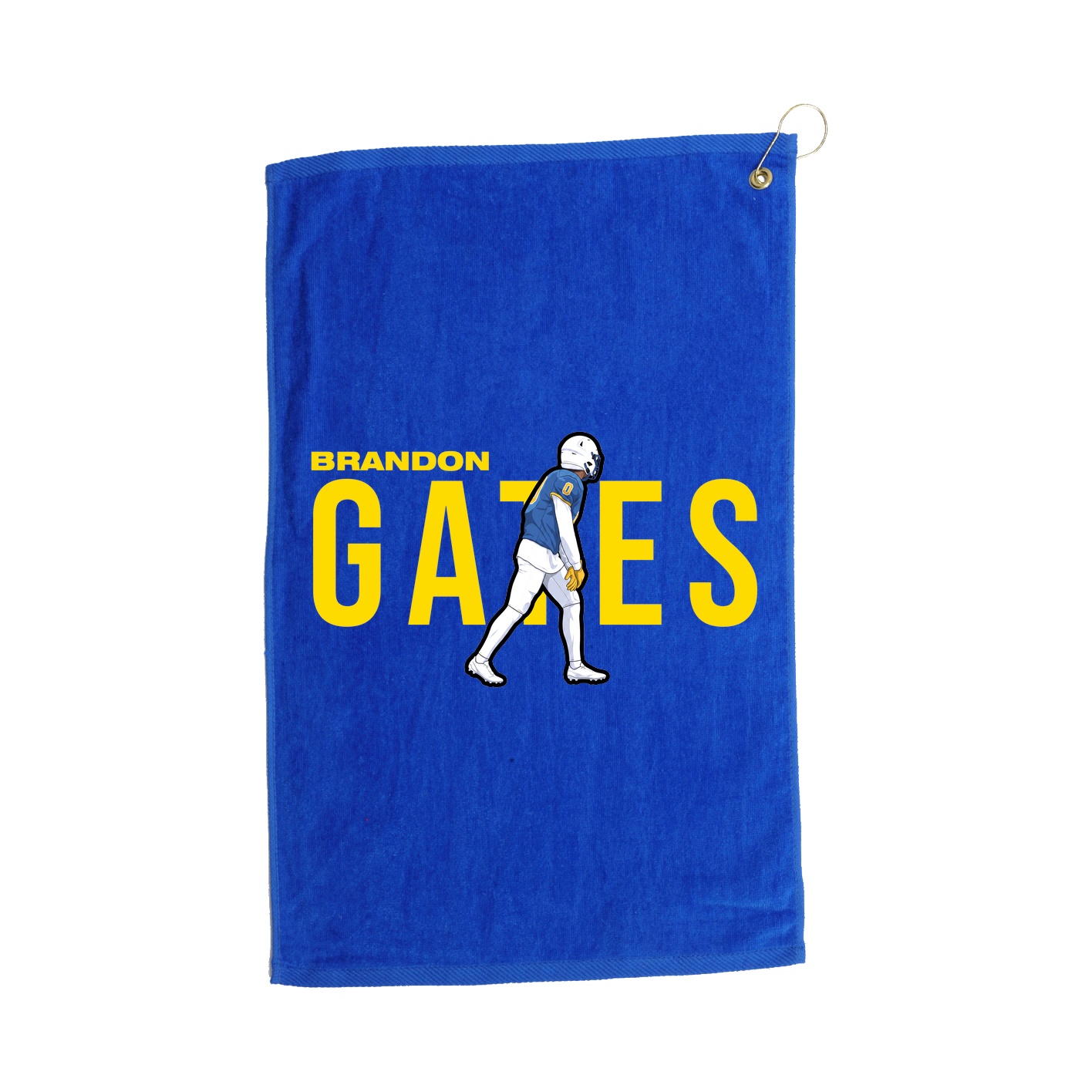 Golf Towel — Player Name in Royal
