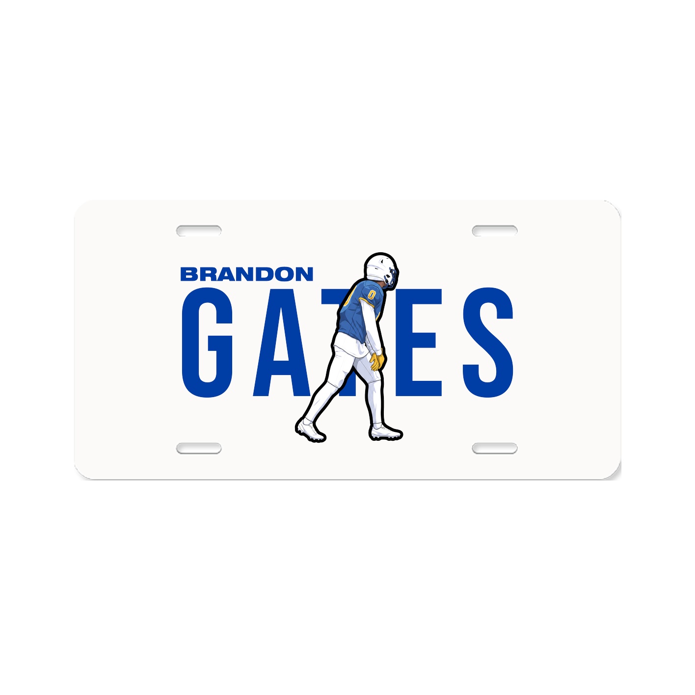 License Plate — Player Name in Classic
