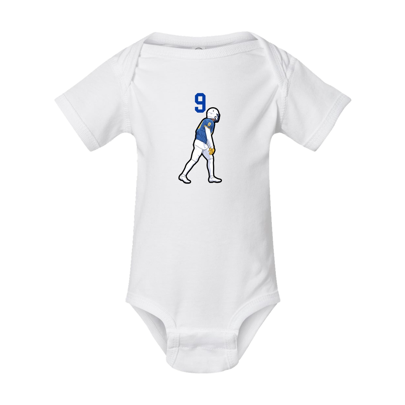 Baby Onesie — Number Top in White