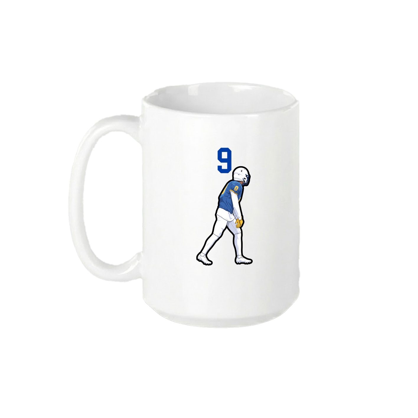 15oz Coffee Mug — Number Top in White