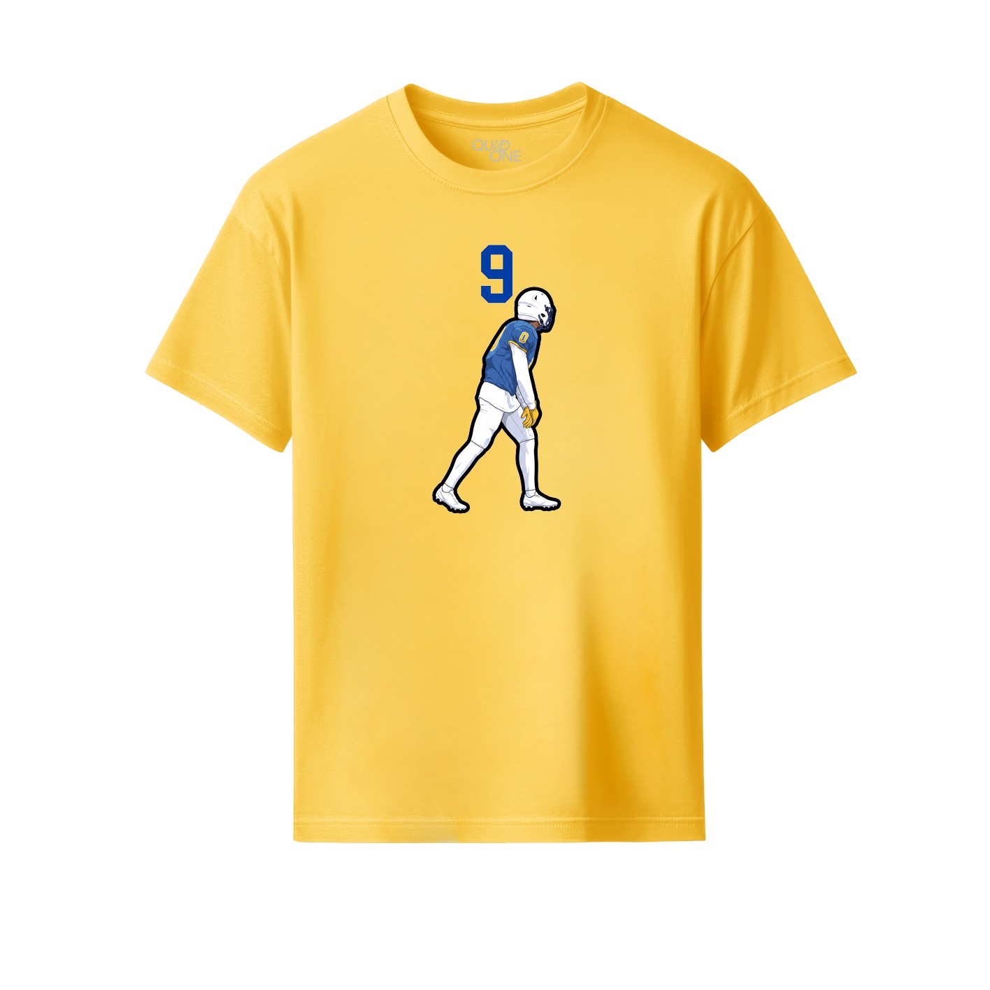 Youth Tee — Number Top in Yellow
