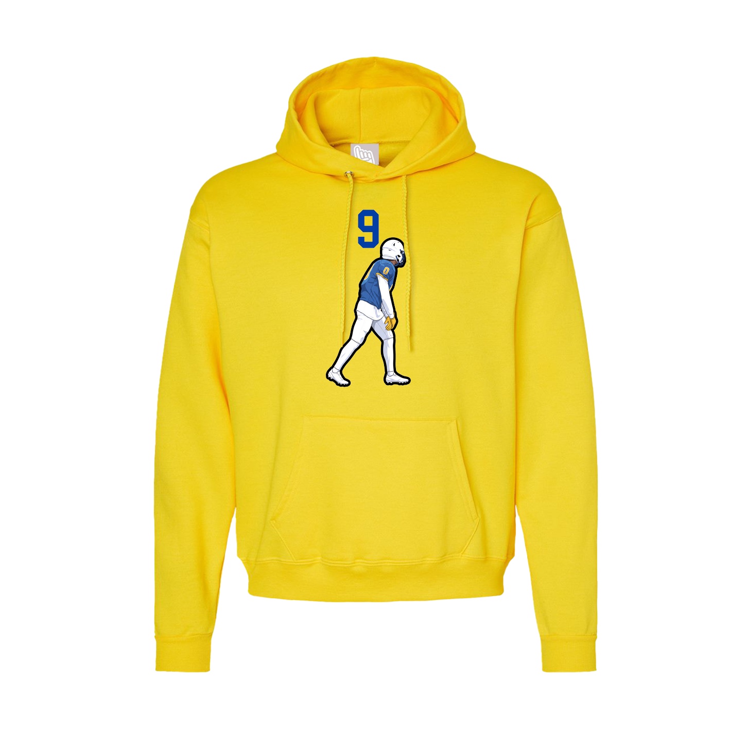 Hoodie — Number Top in Yellow