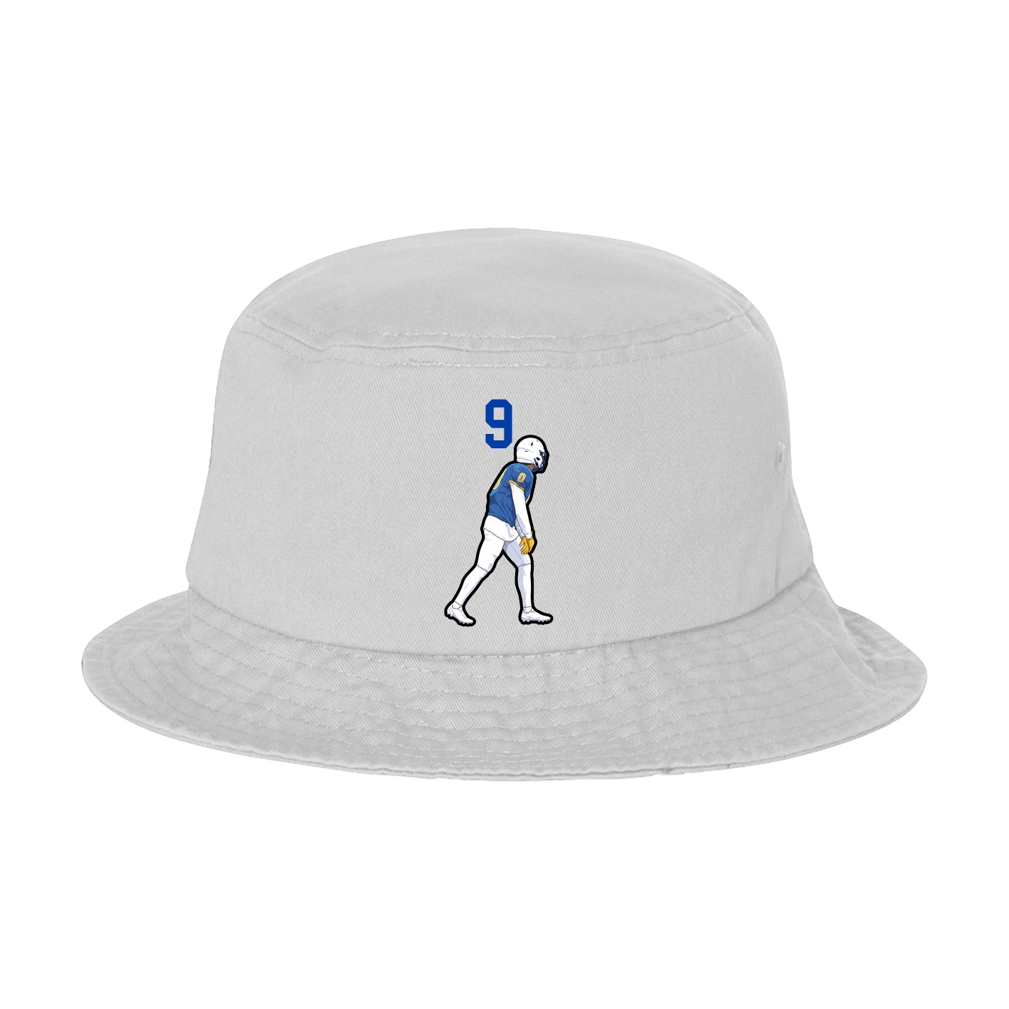 Bucket Cap — Number Top in White