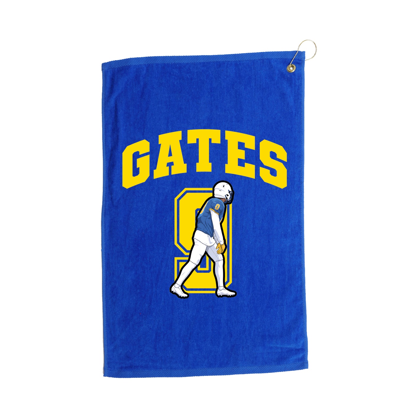 Golf Towel — Number in Royal