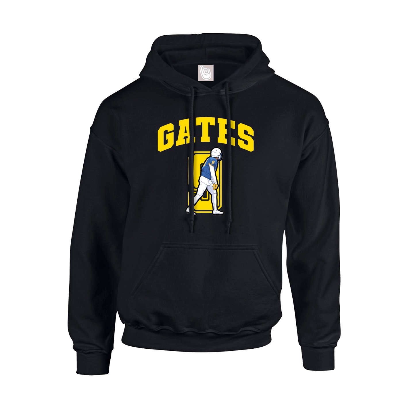 Hoodie — Number in Black