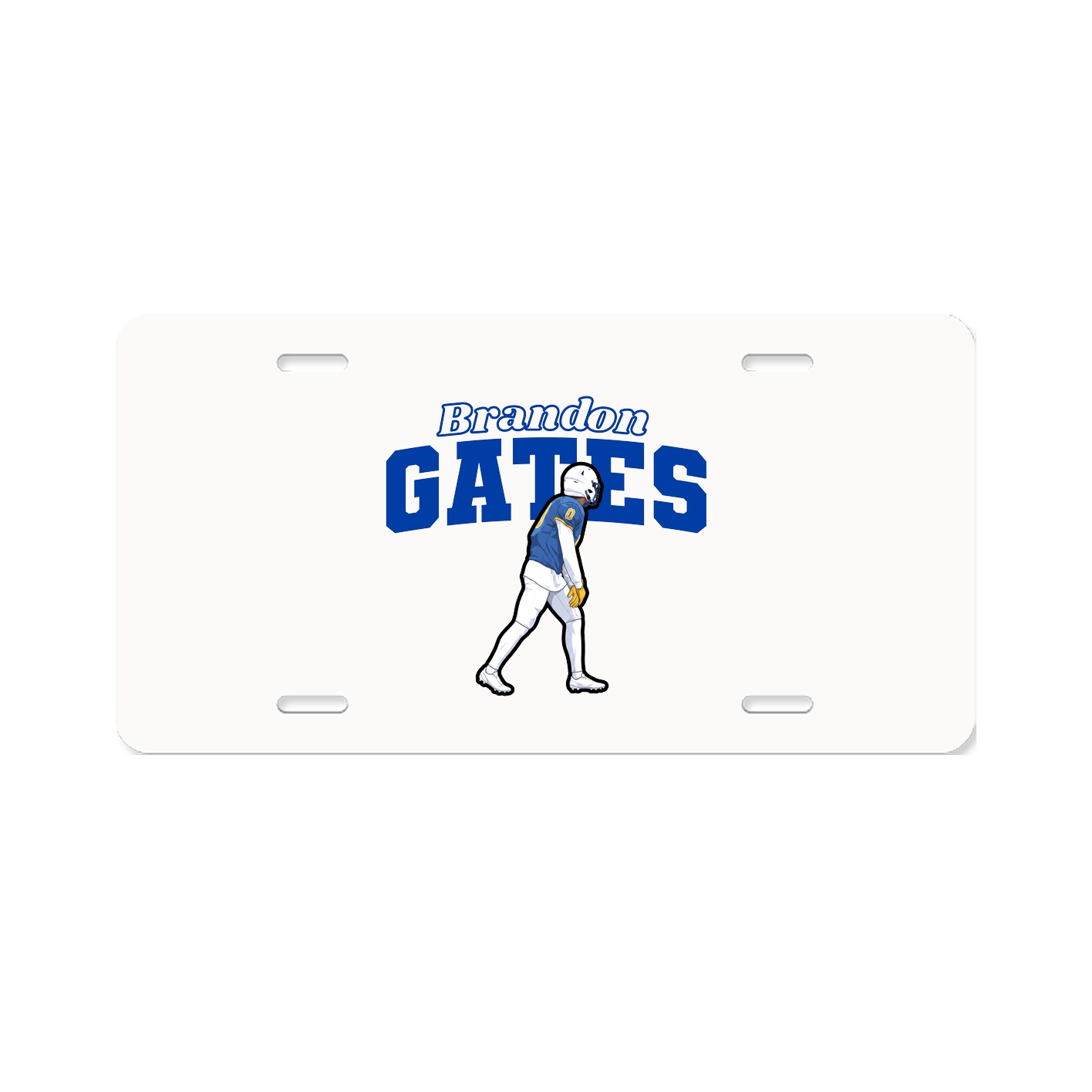 License Plate — Name Arch in Classic