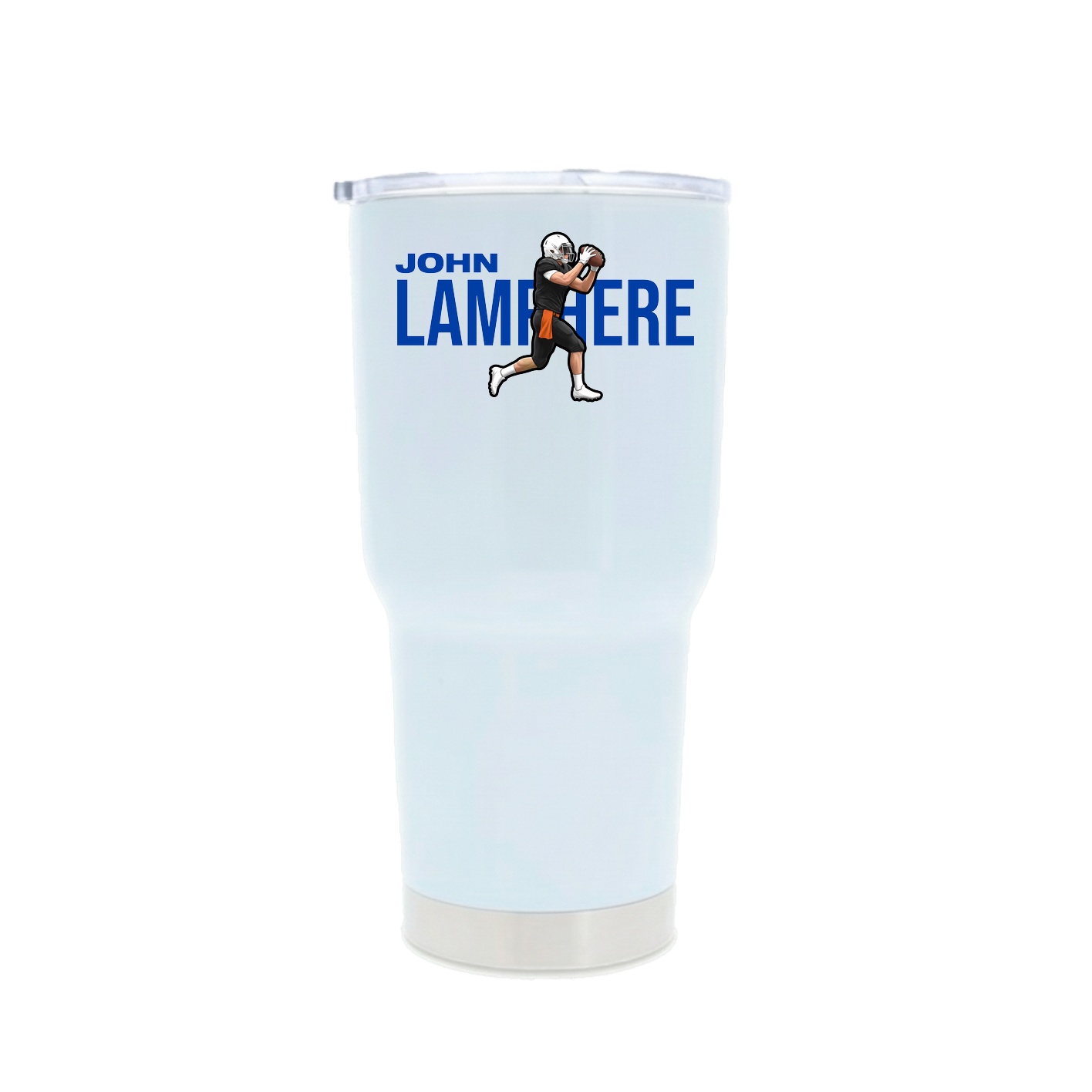 30oz Stainless Steel Tumbler — Player Name in White