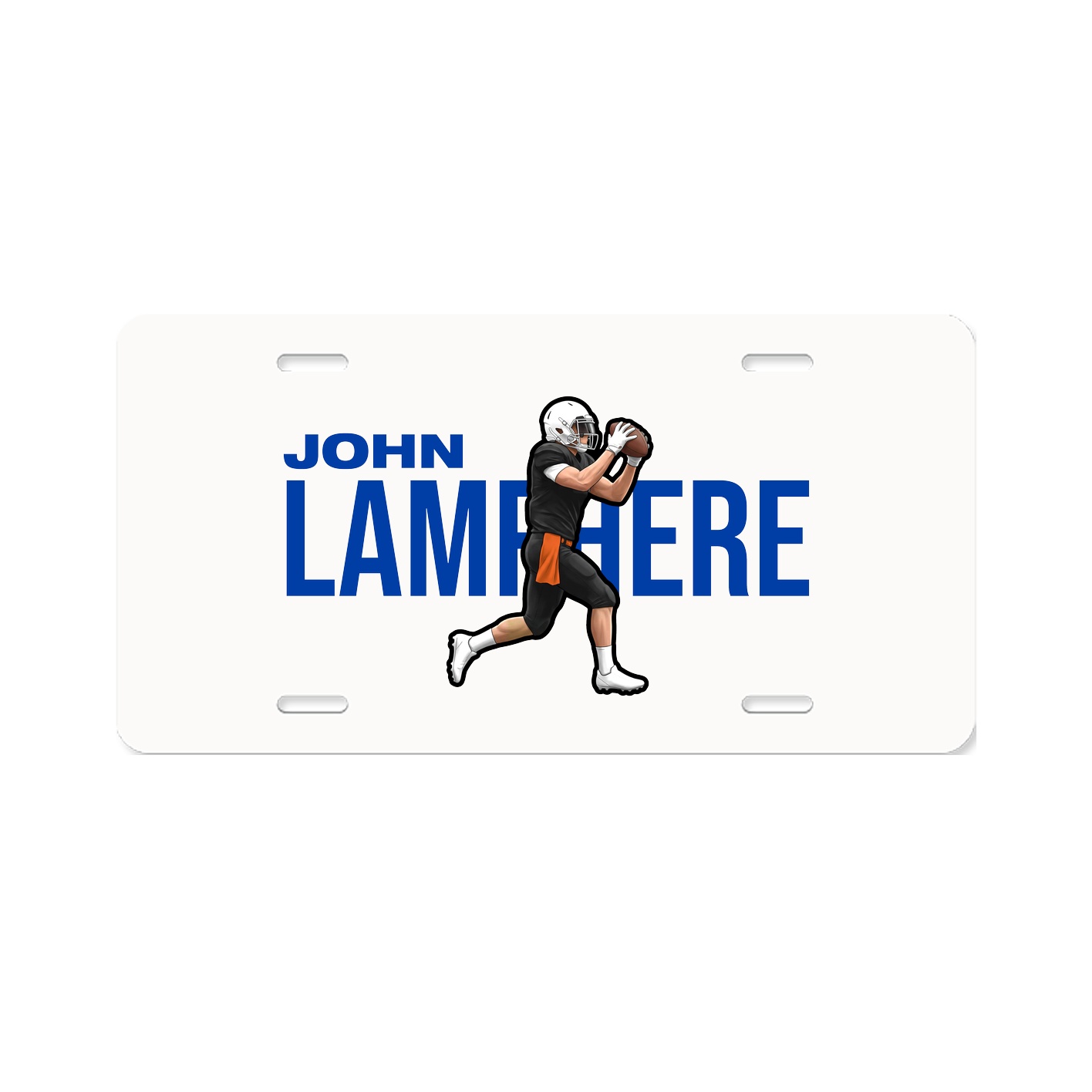 License Plate — Player Name in Classic
