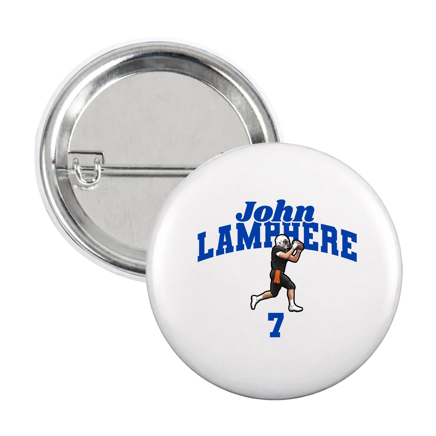 Game Day Button — Signature Arch in White