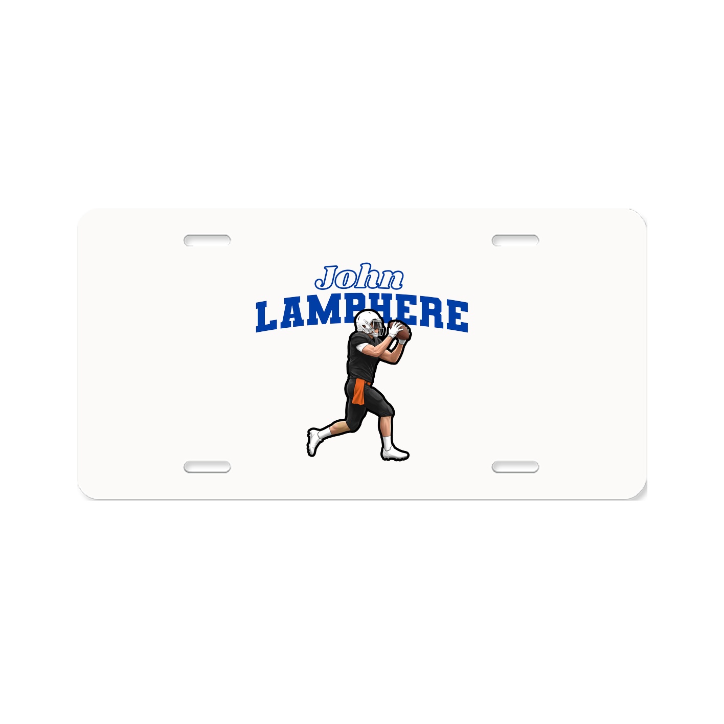 License Plate — Name Arch in Classic