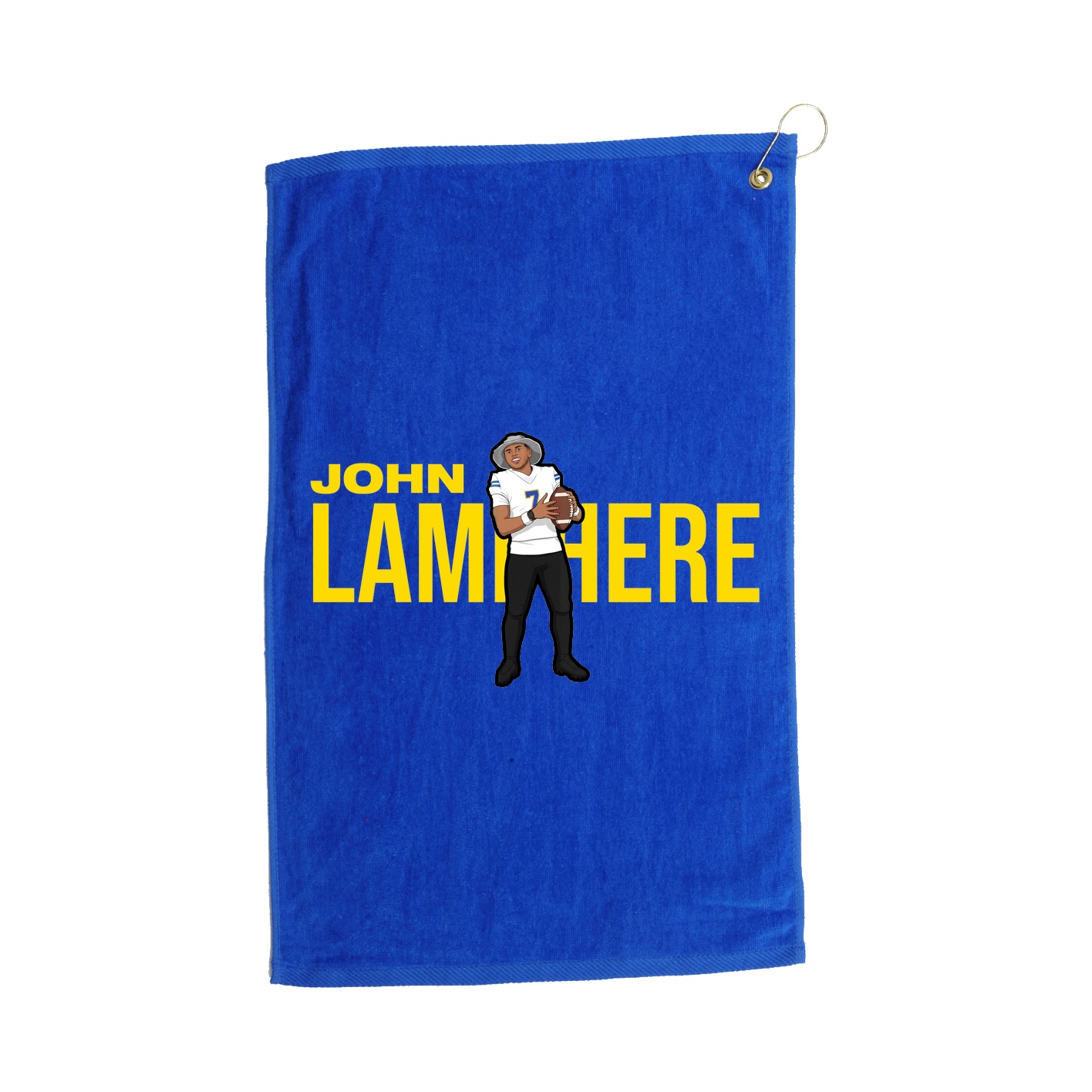 Golf Towel — Player Name in Royal