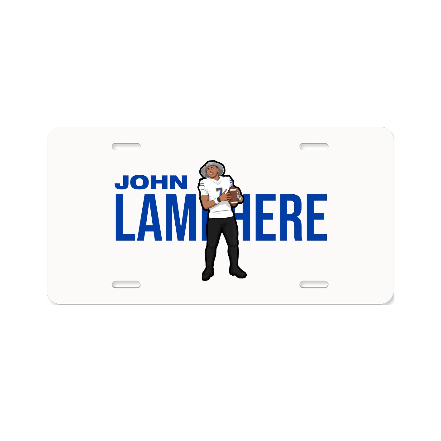 License Plate — Player Name in Classic