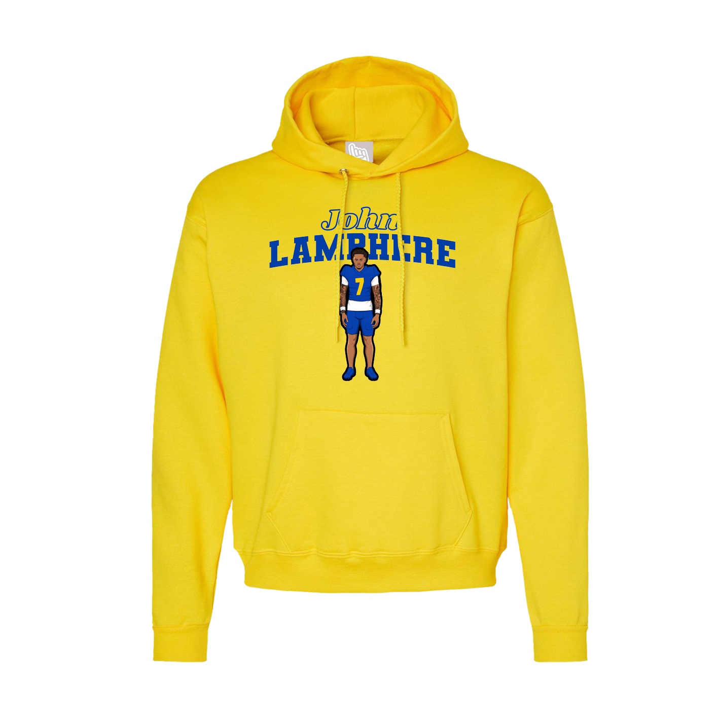 Hoodie — Name Arch in Yellow