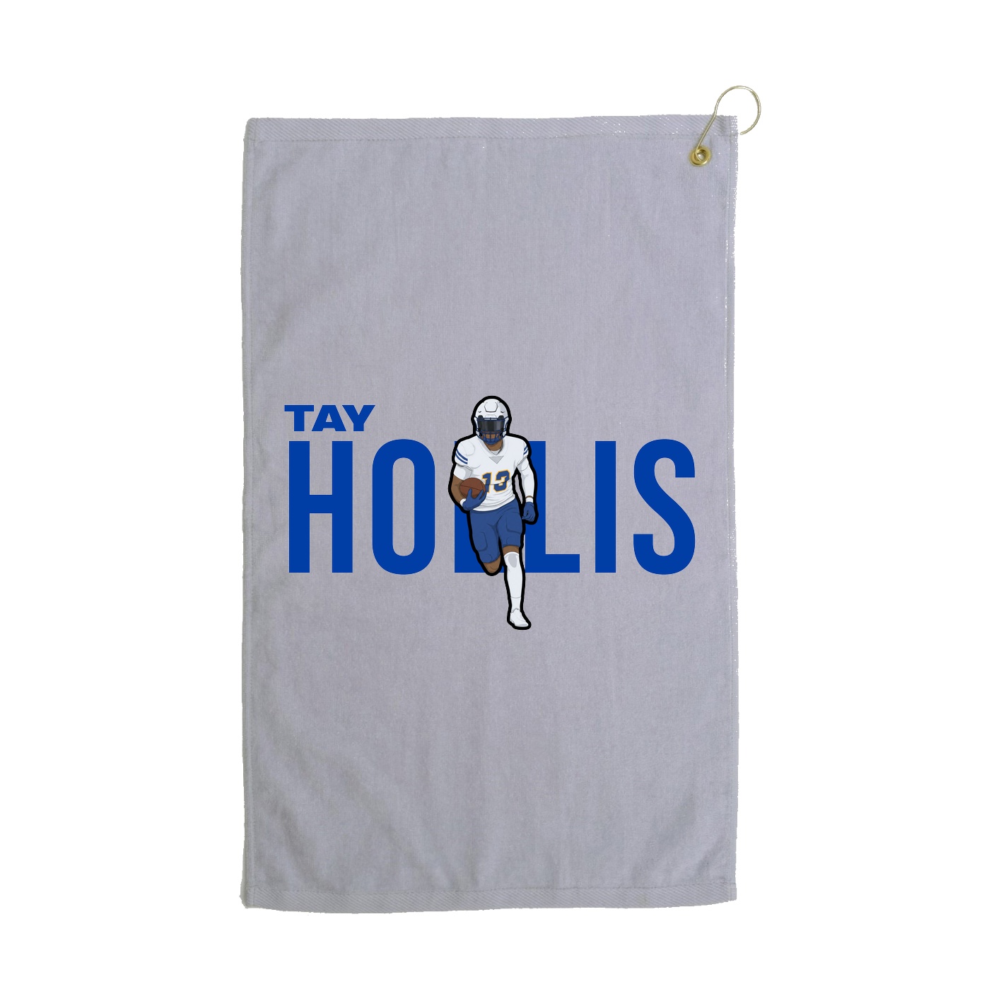 Golf Towel — Player Name in Grey