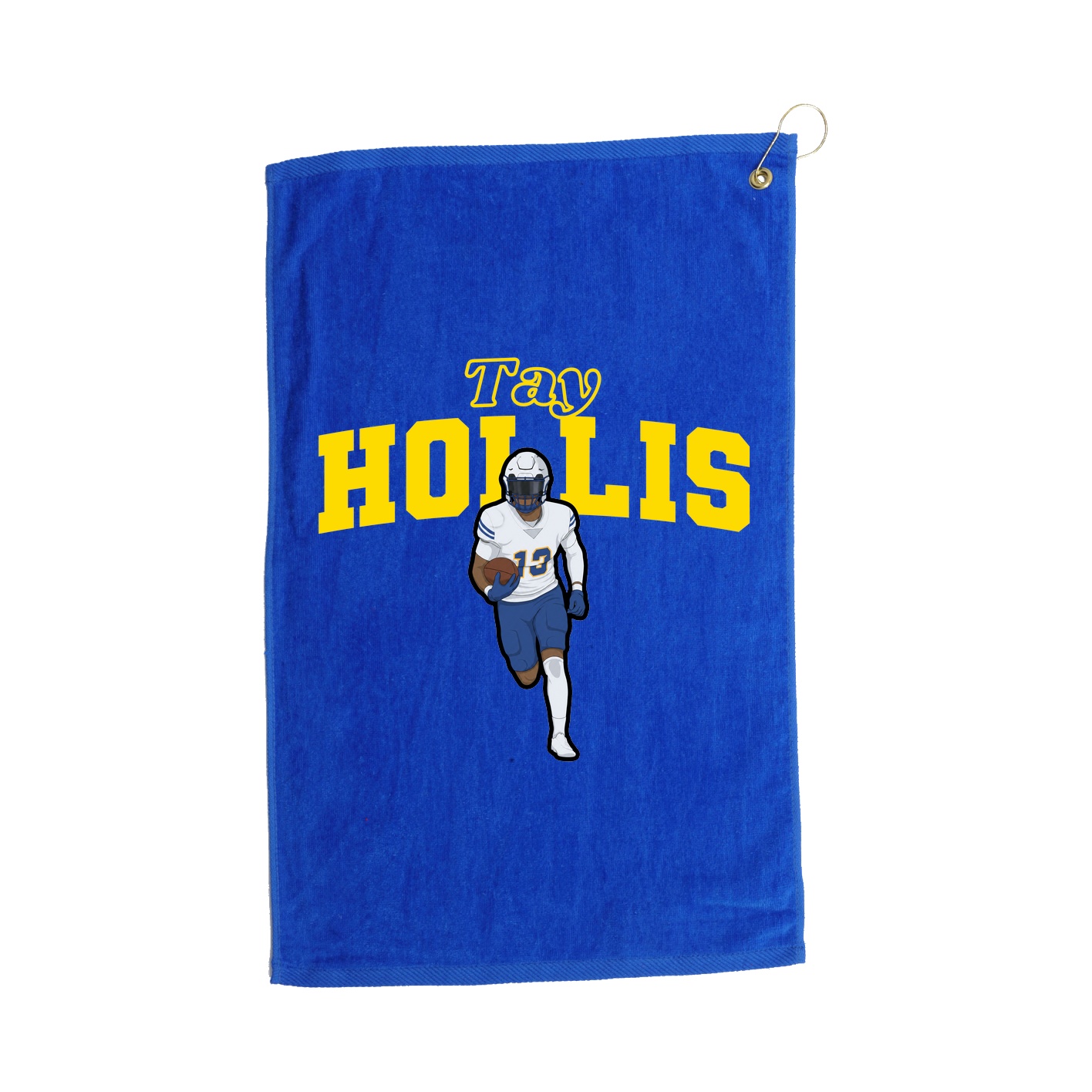 Golf Towel — Name Arch in Royal