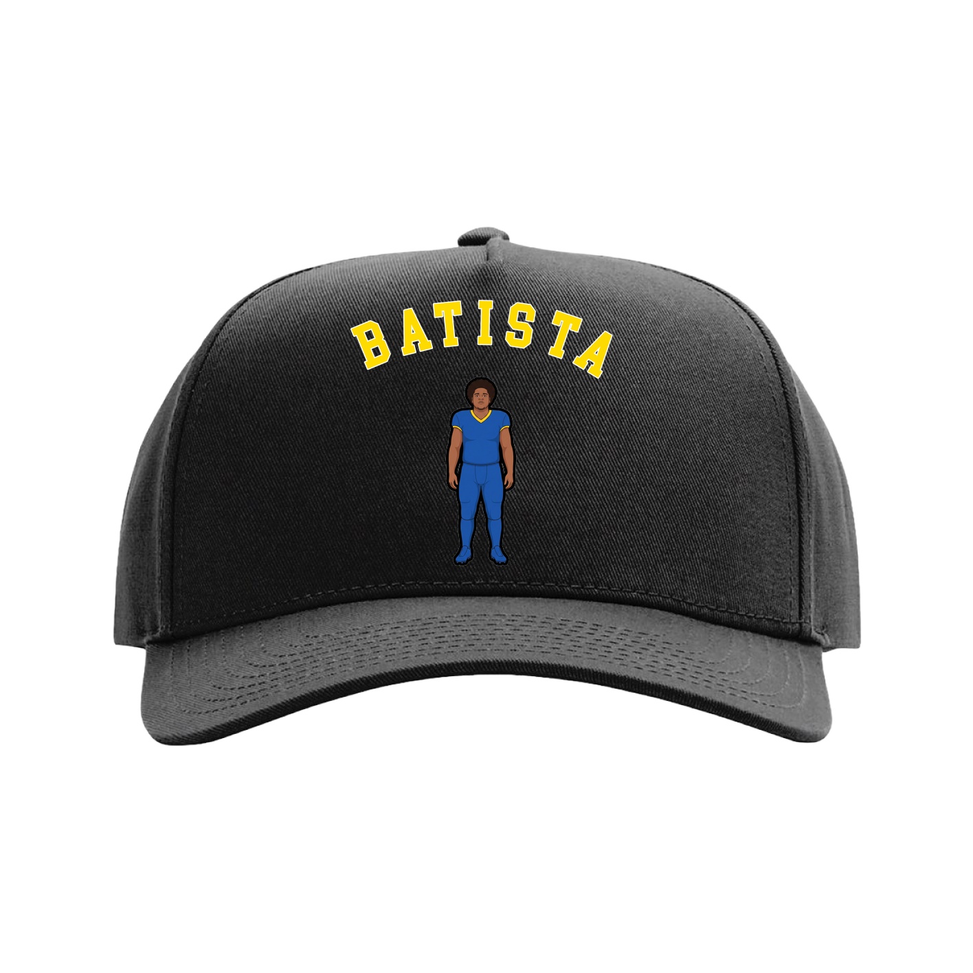 Full Fabric Five-Panel Champ Cap — Shirsey Arch in Black