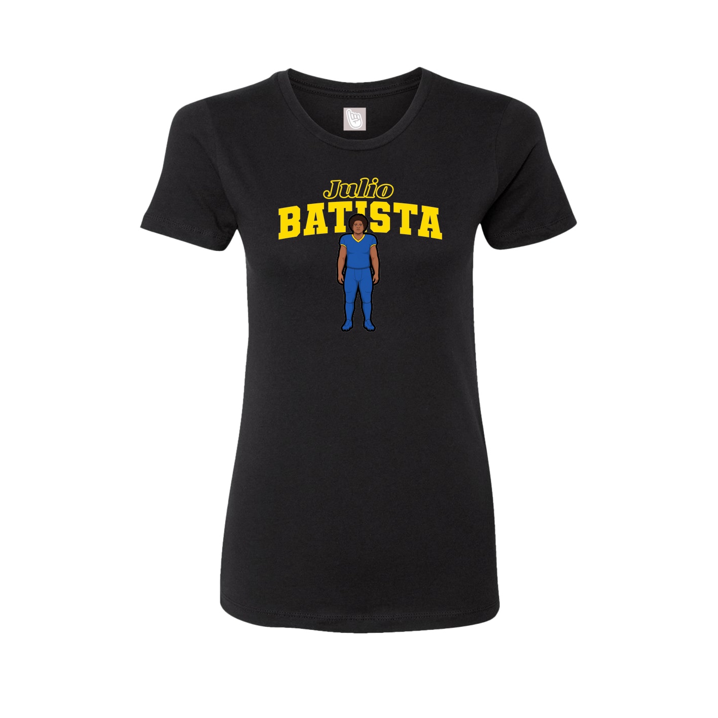 Fitted Women's Tee — Name Arch in Black