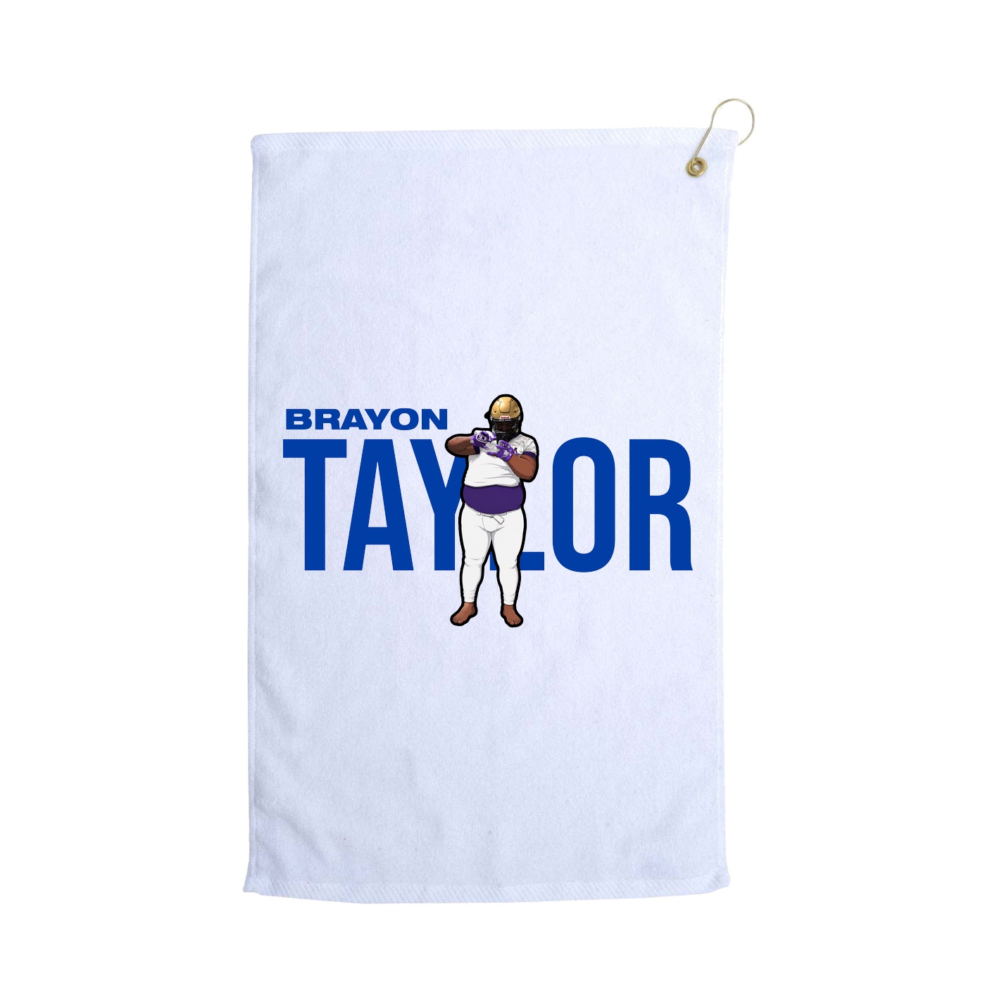 Golf Towel — Player Name in White