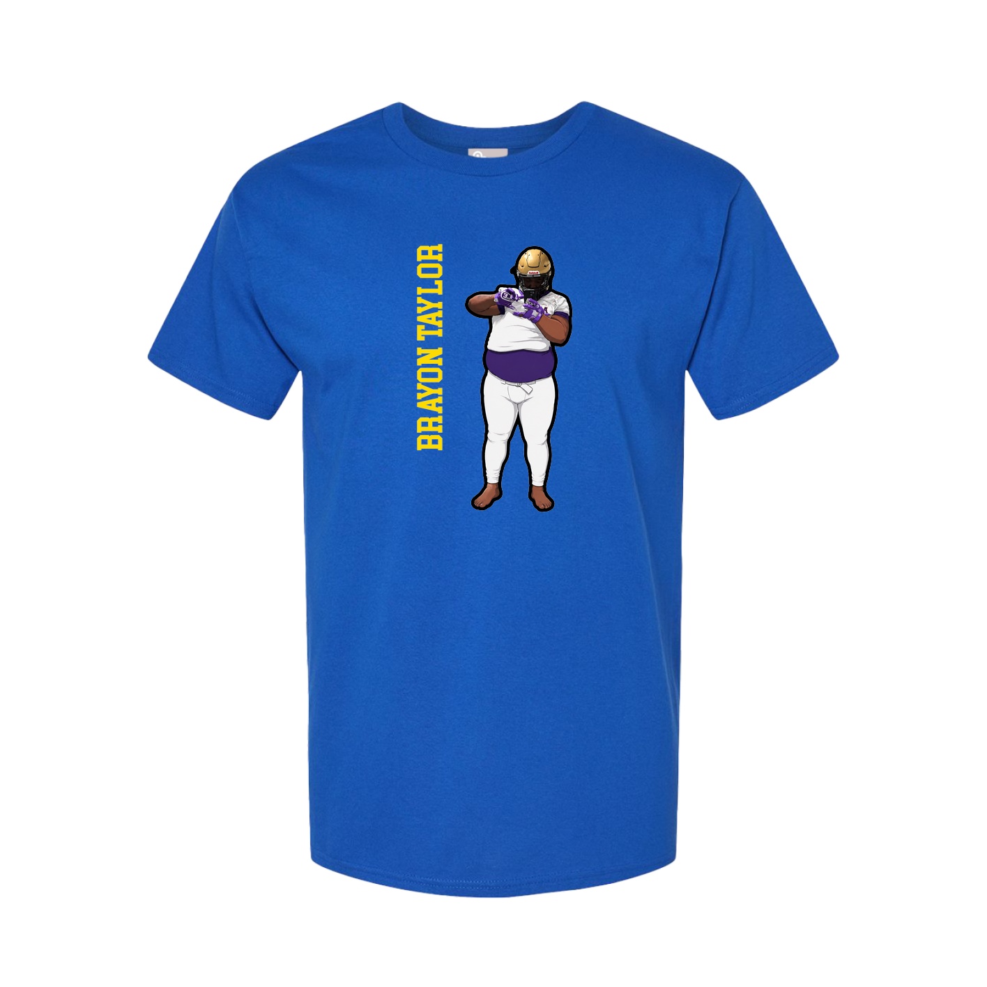 Tee — Name Vertical in Royal
