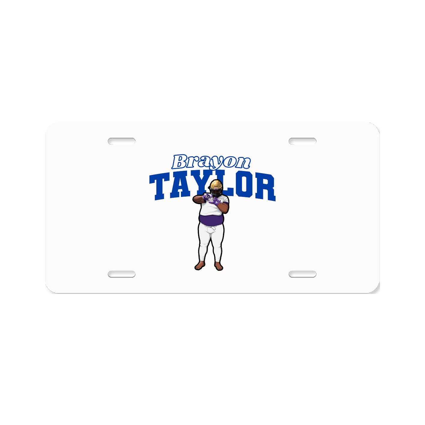 License Plate — Name Arch in Classic