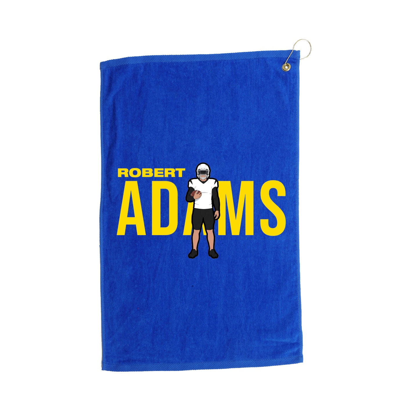Golf Towel — Player Name in Royal