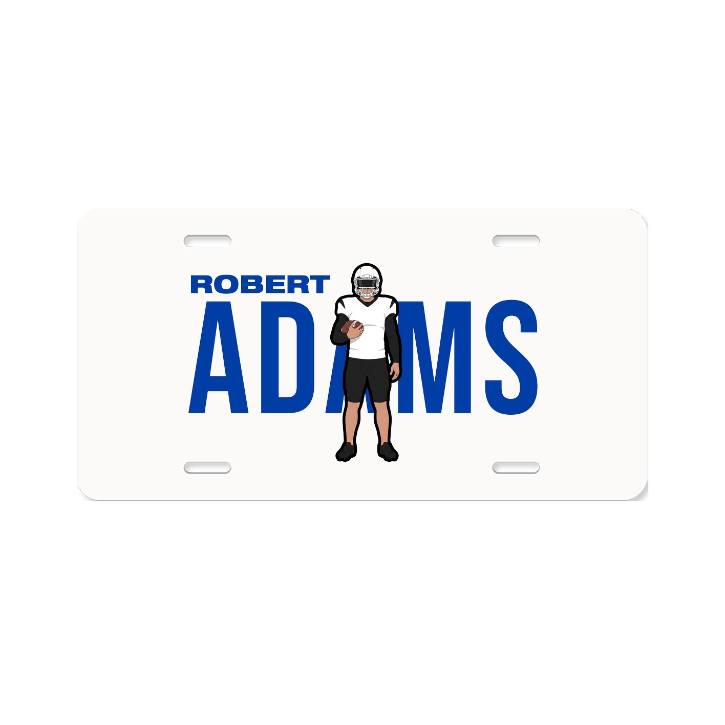License Plate — Player Name in Classic