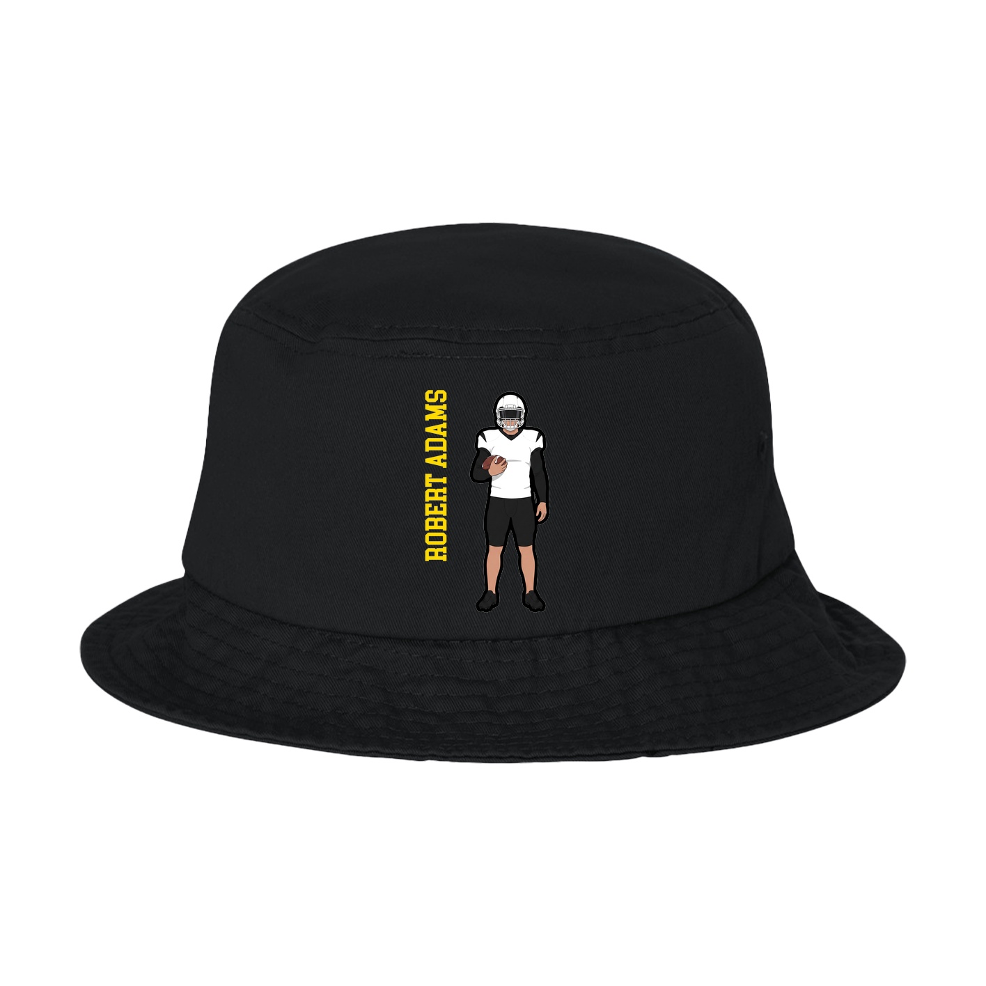 Bucket Cap — Name Vertical in Black