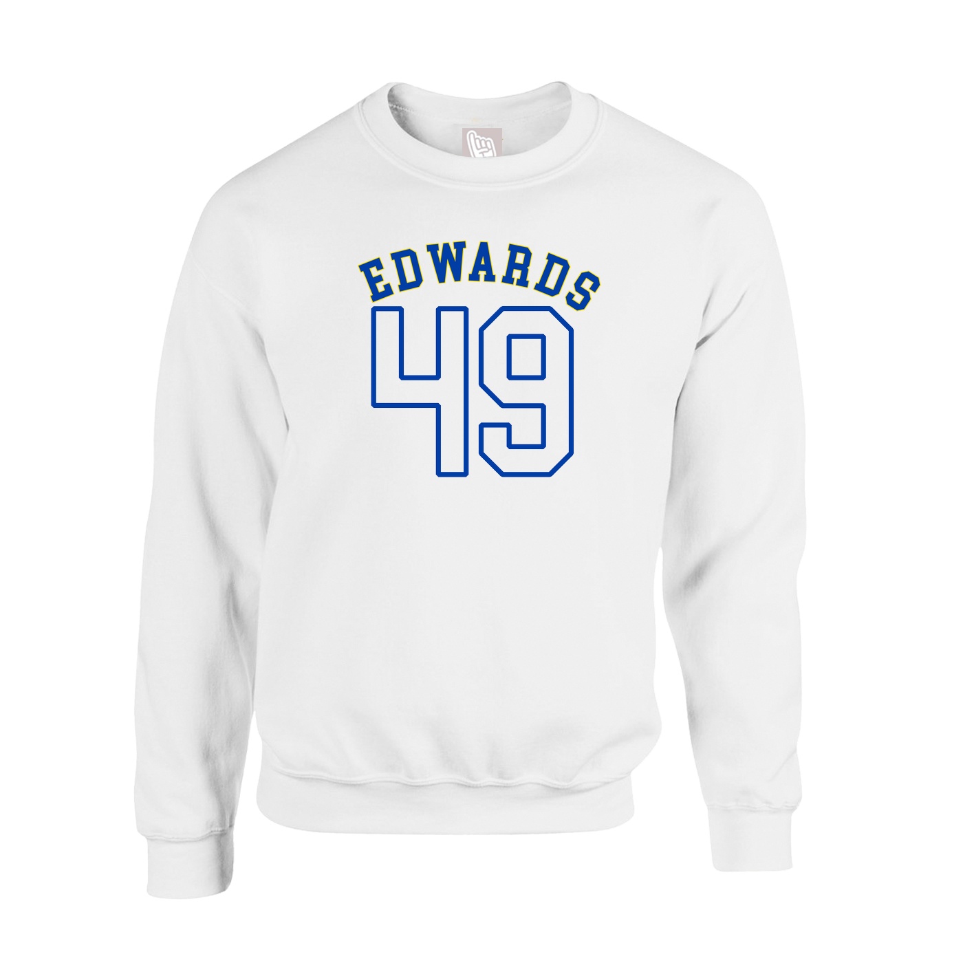 Fleece Crew — Shirsey Arch in White