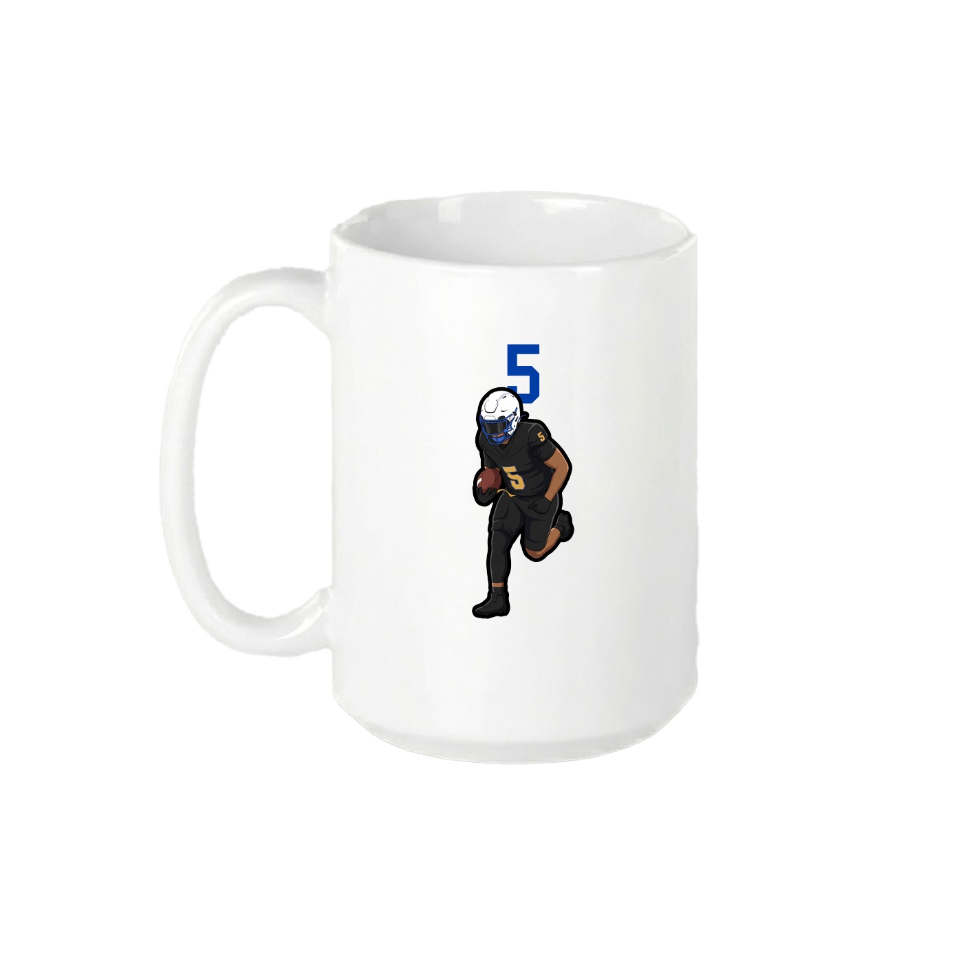 15oz Coffee Mug — Number Top in White