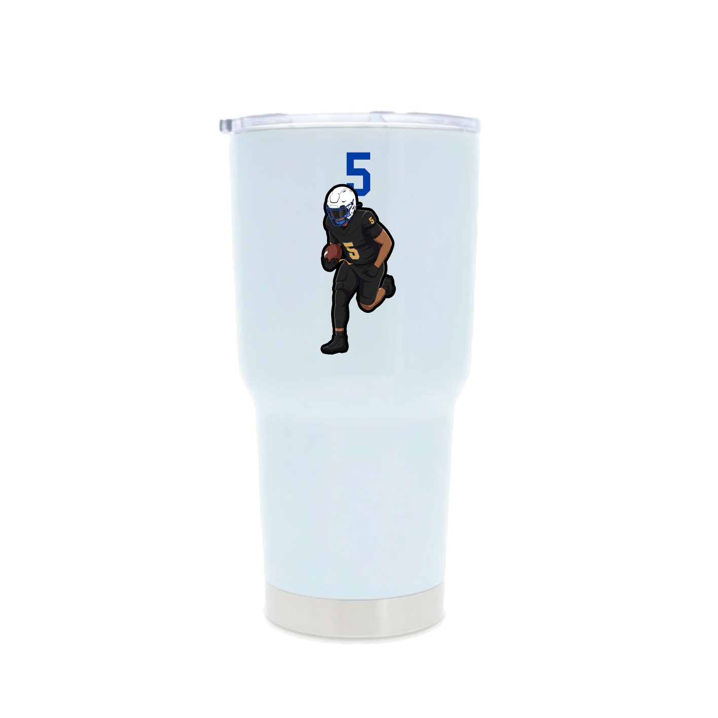 30oz Stainless Steel Tumbler — Number Top in White