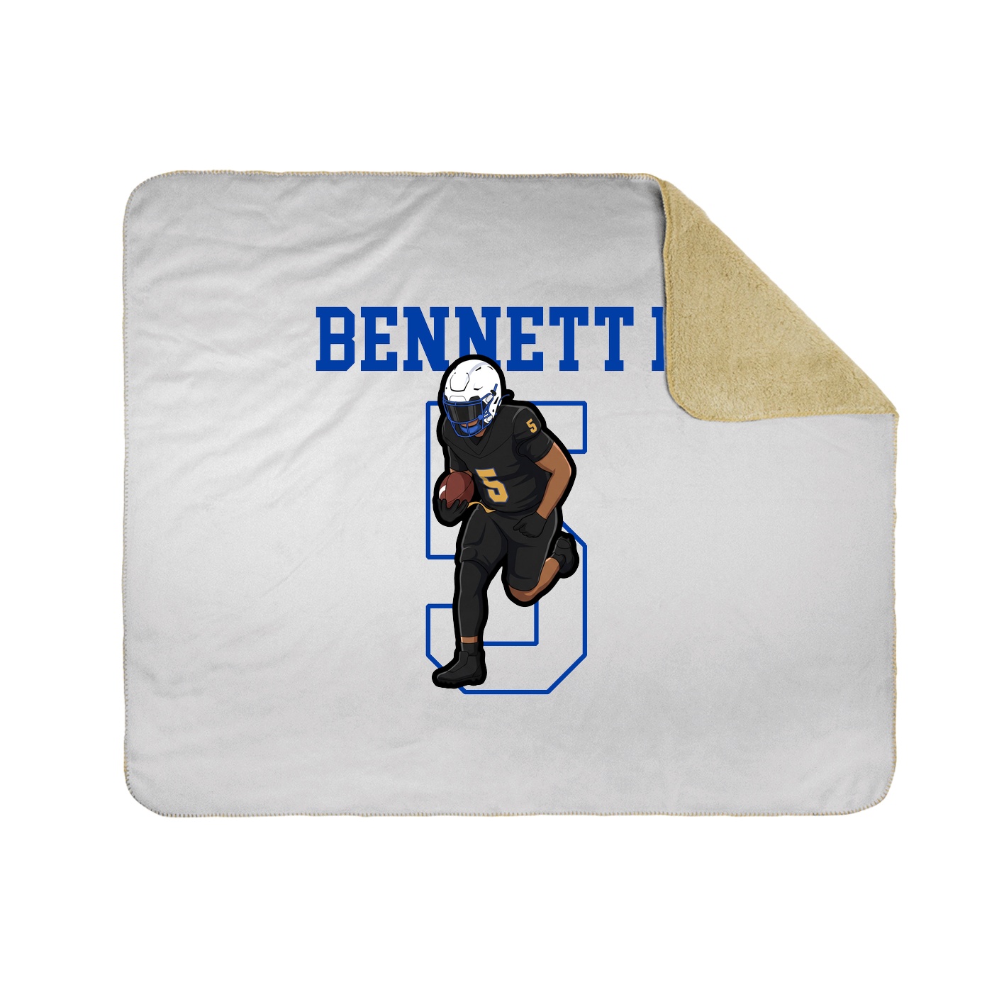 50x60 Sherpa Lined Throw Blanket
