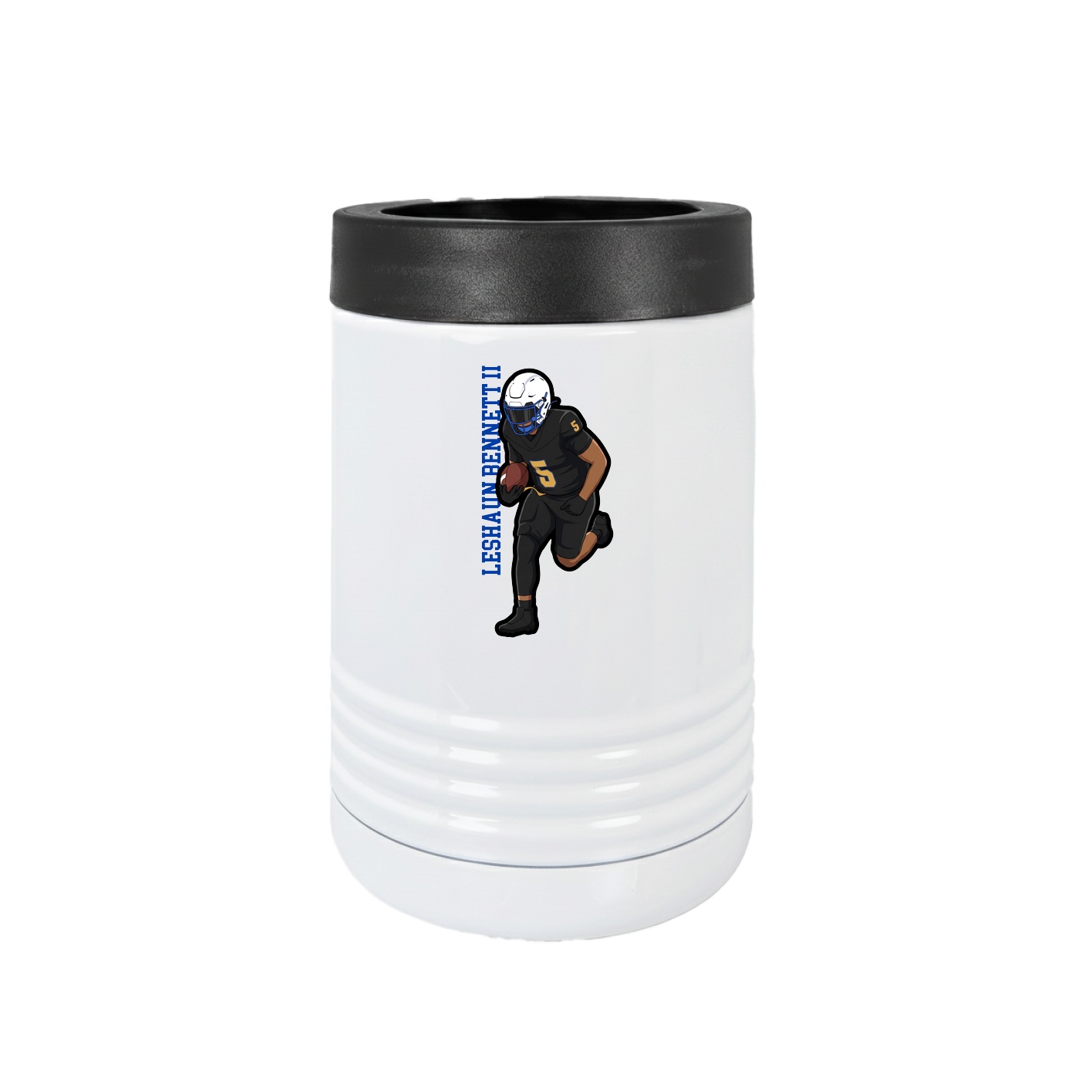 Beverage Holder — Name Vertical in White