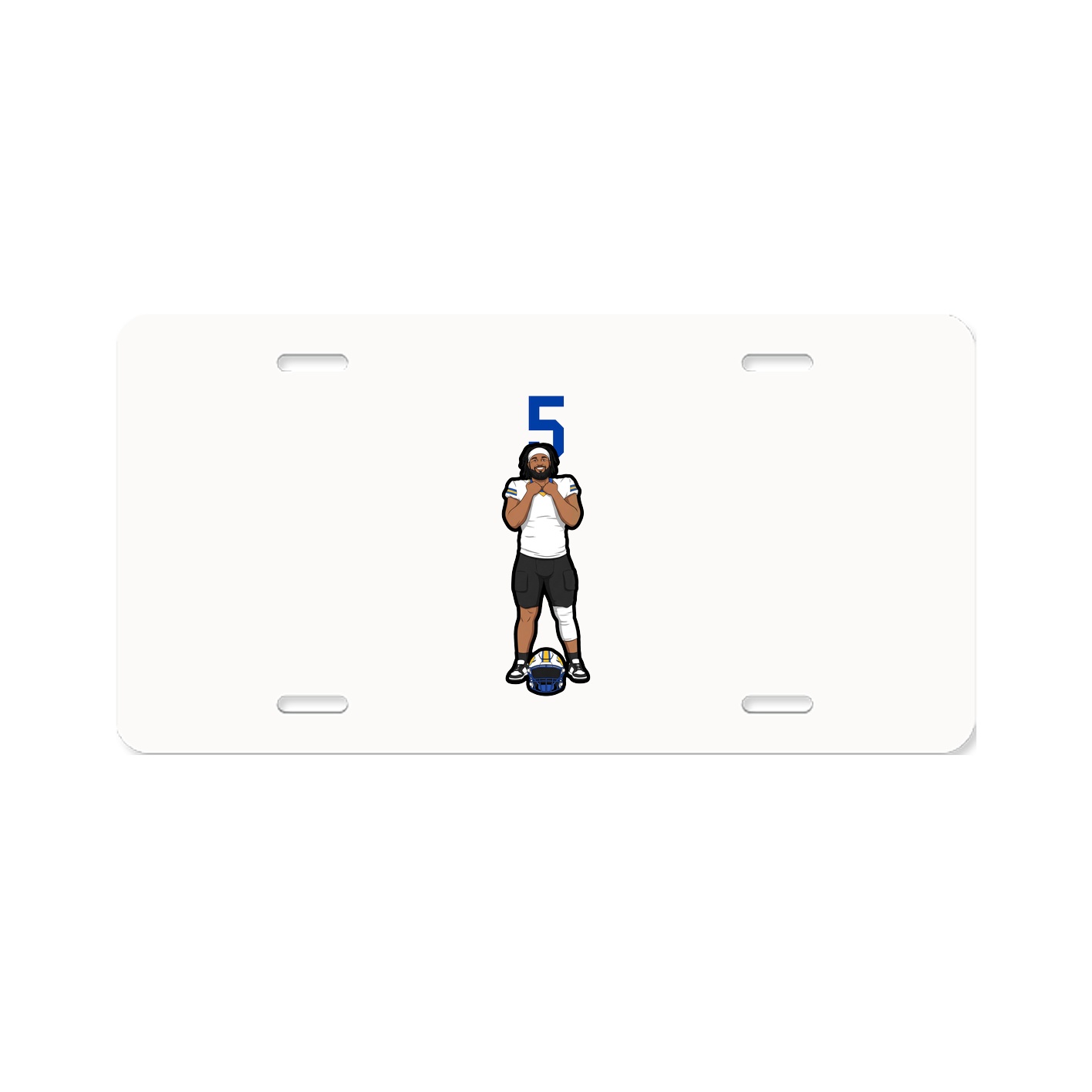 License Plate — Number Top in Classic