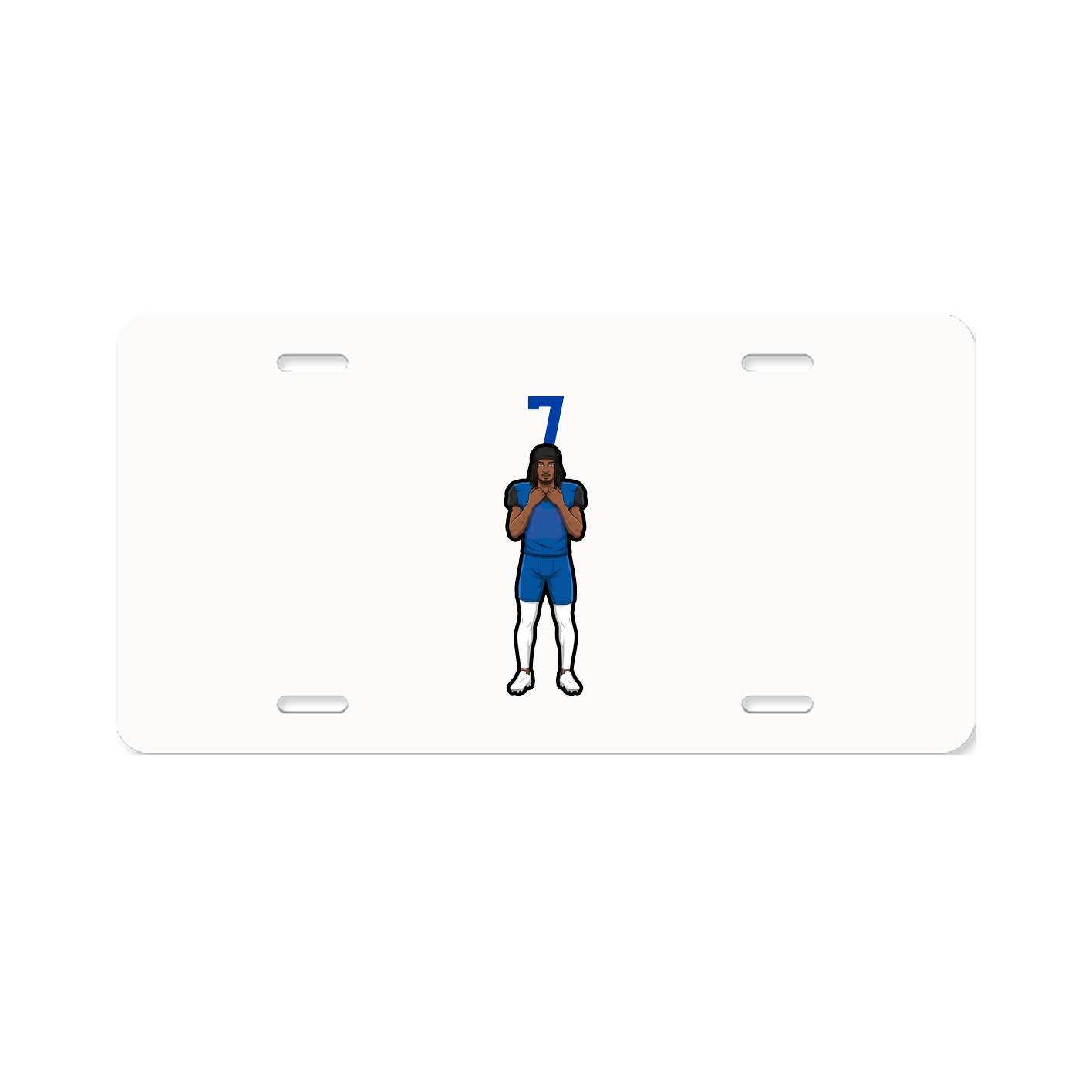 License Plate — Number Top in Classic