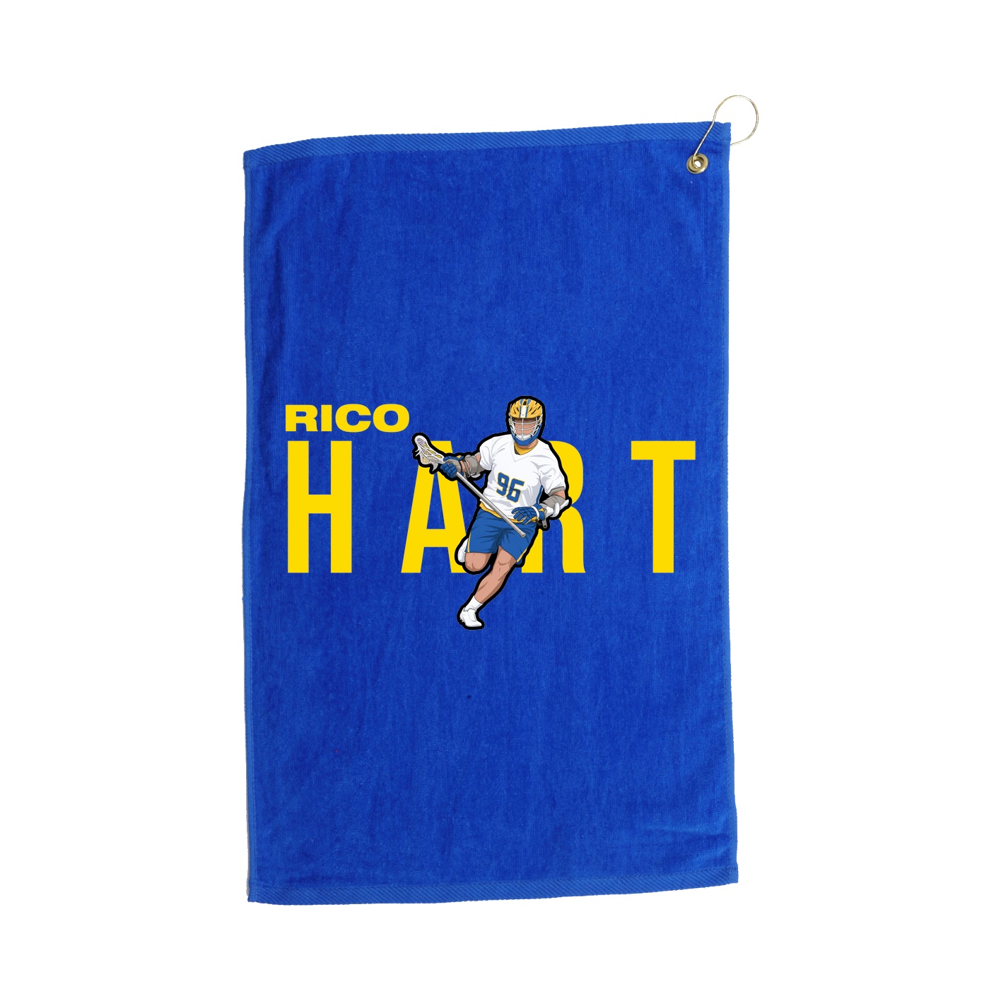 Golf Towel — Player Name in Royal