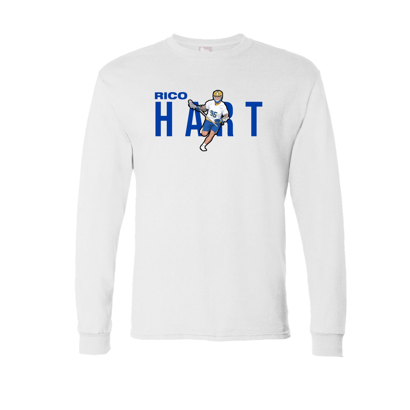 Long Sleeve Tee — Player Name in White