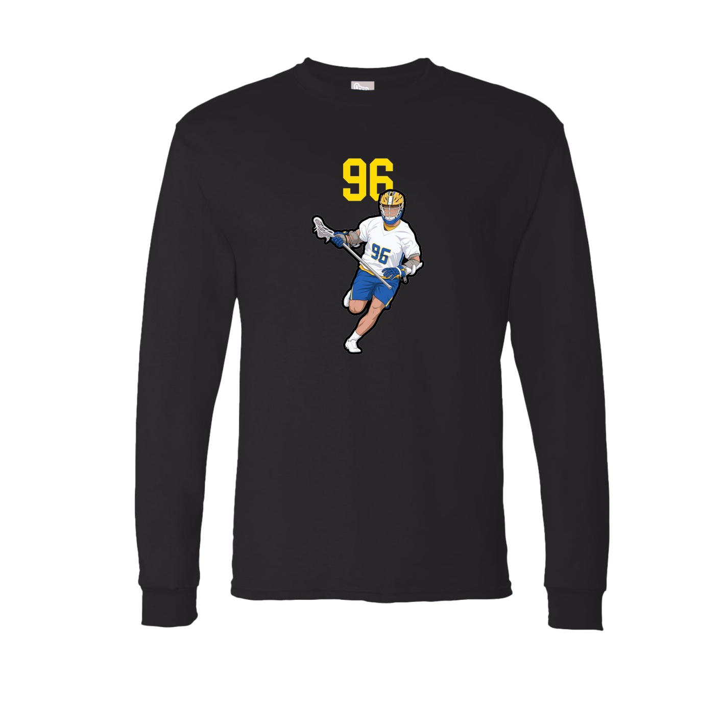 Long Sleeve Tee — Number Top in Black