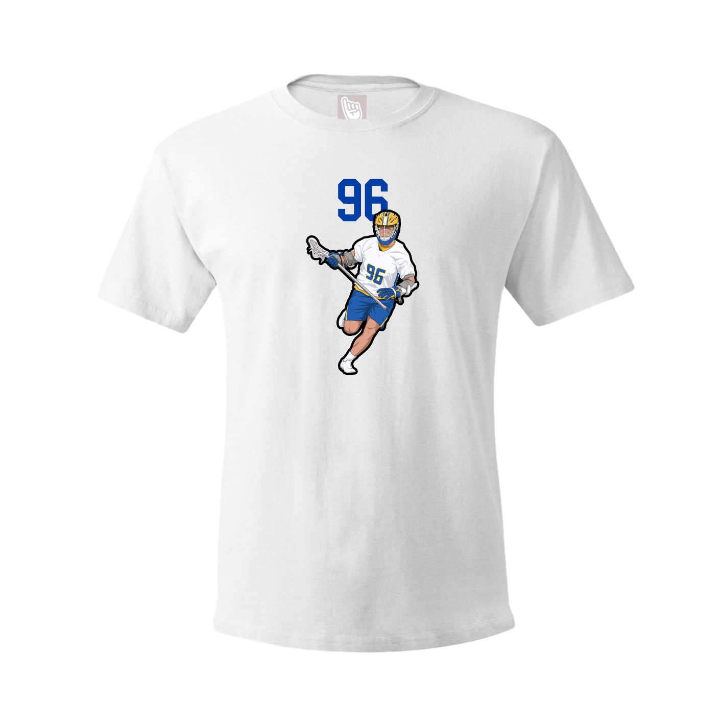 Youth Tee — Number Top in White