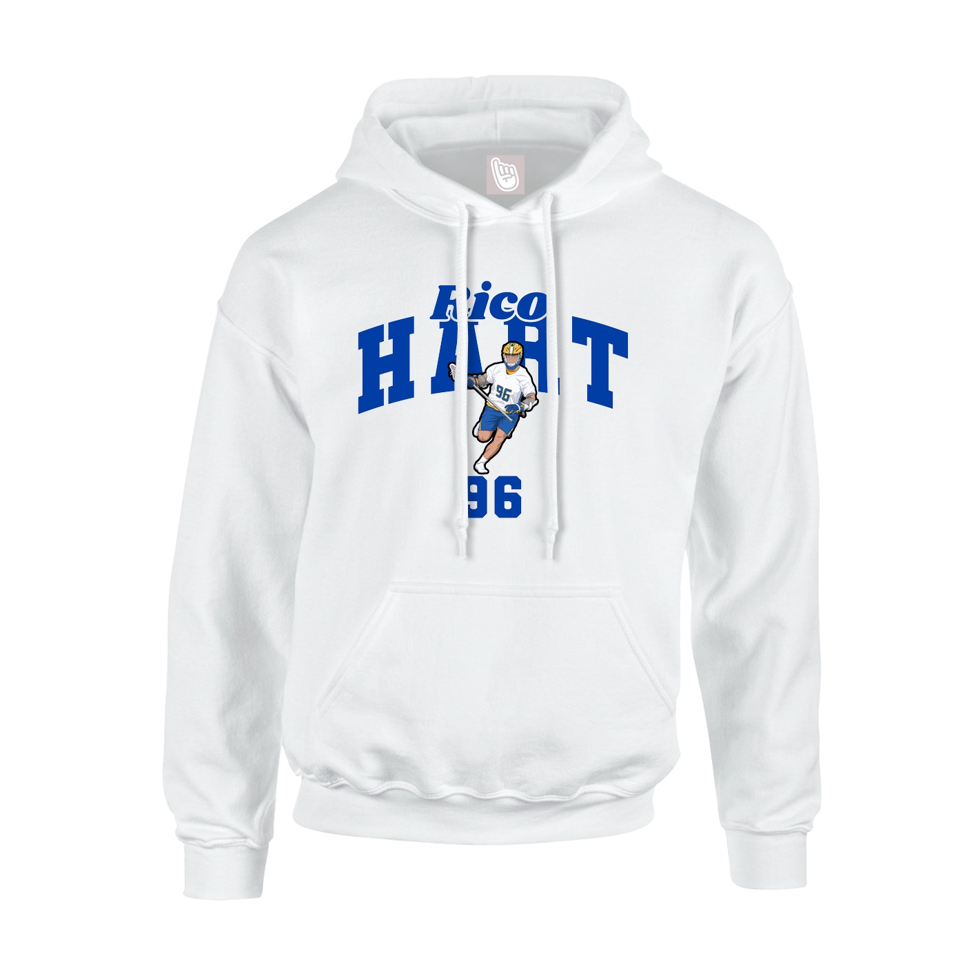 Youth Hoodie — Signature Arch in White