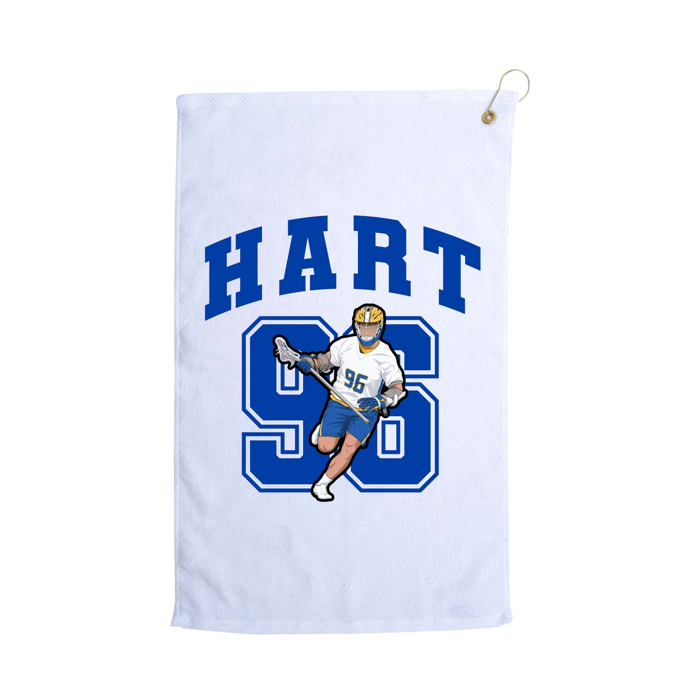 Golf Towel — Number in White
