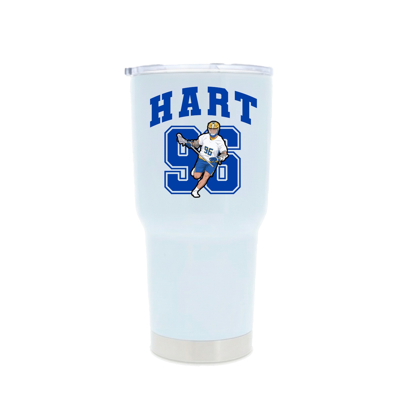 30oz Stainless Steel Tumbler — Number in White