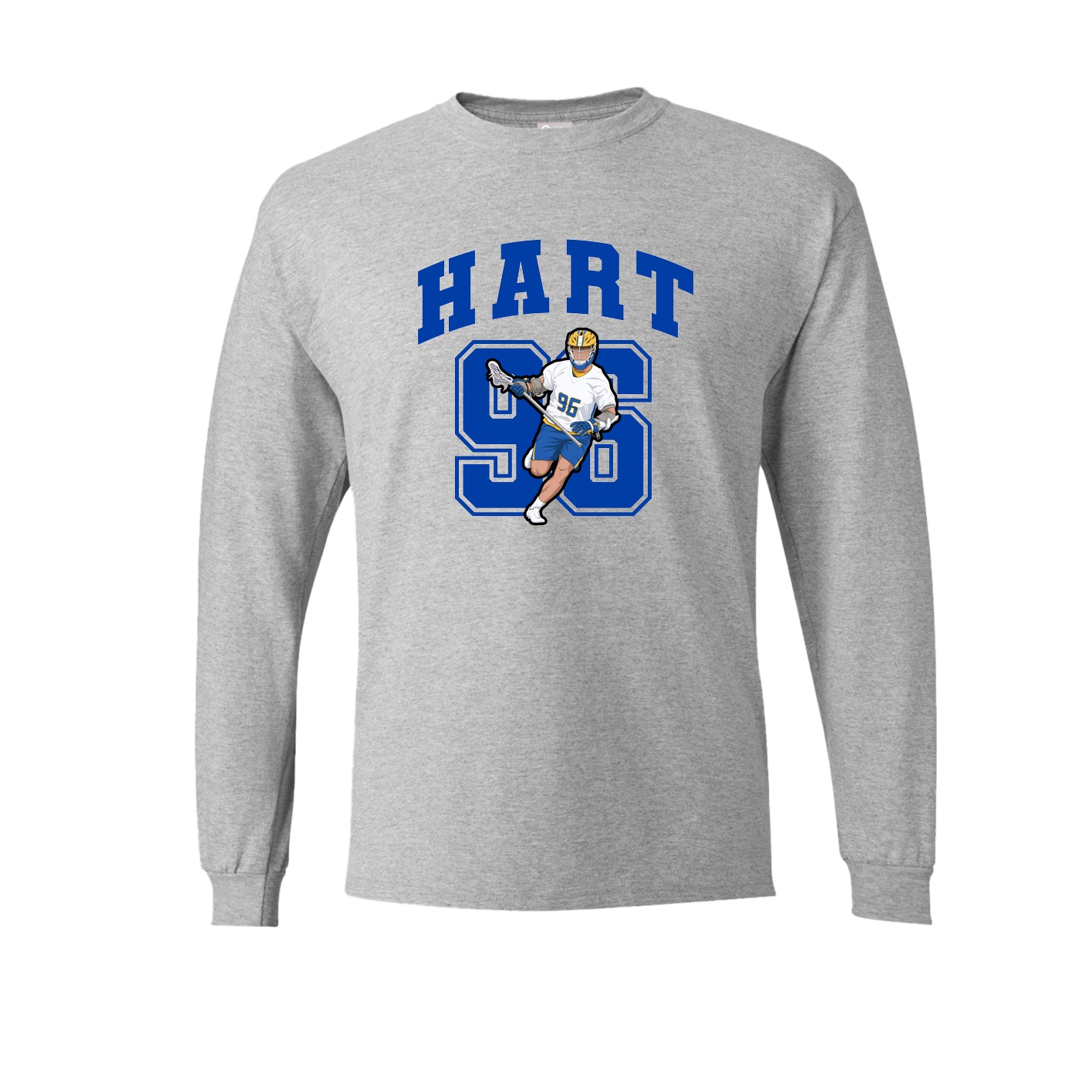 Long Sleeve Tee — Number in Grey