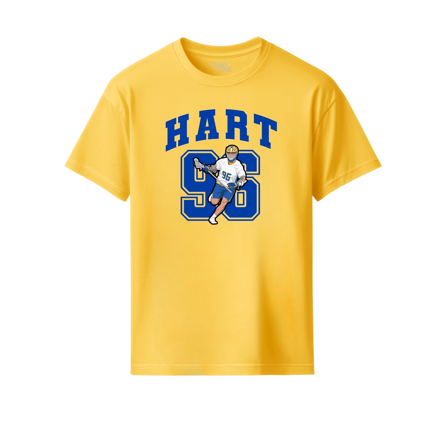 Youth Tee — Number in Yellow