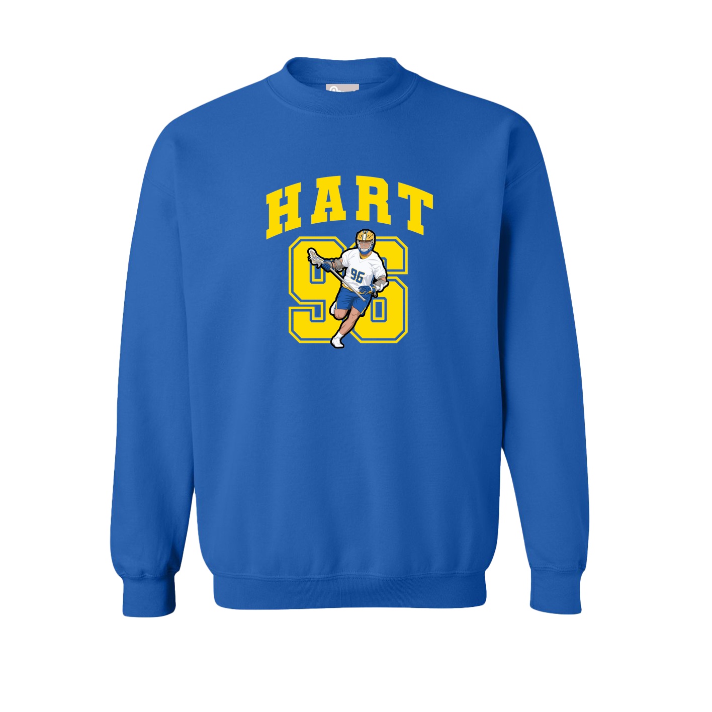 Fleece Crew — Number in Royal