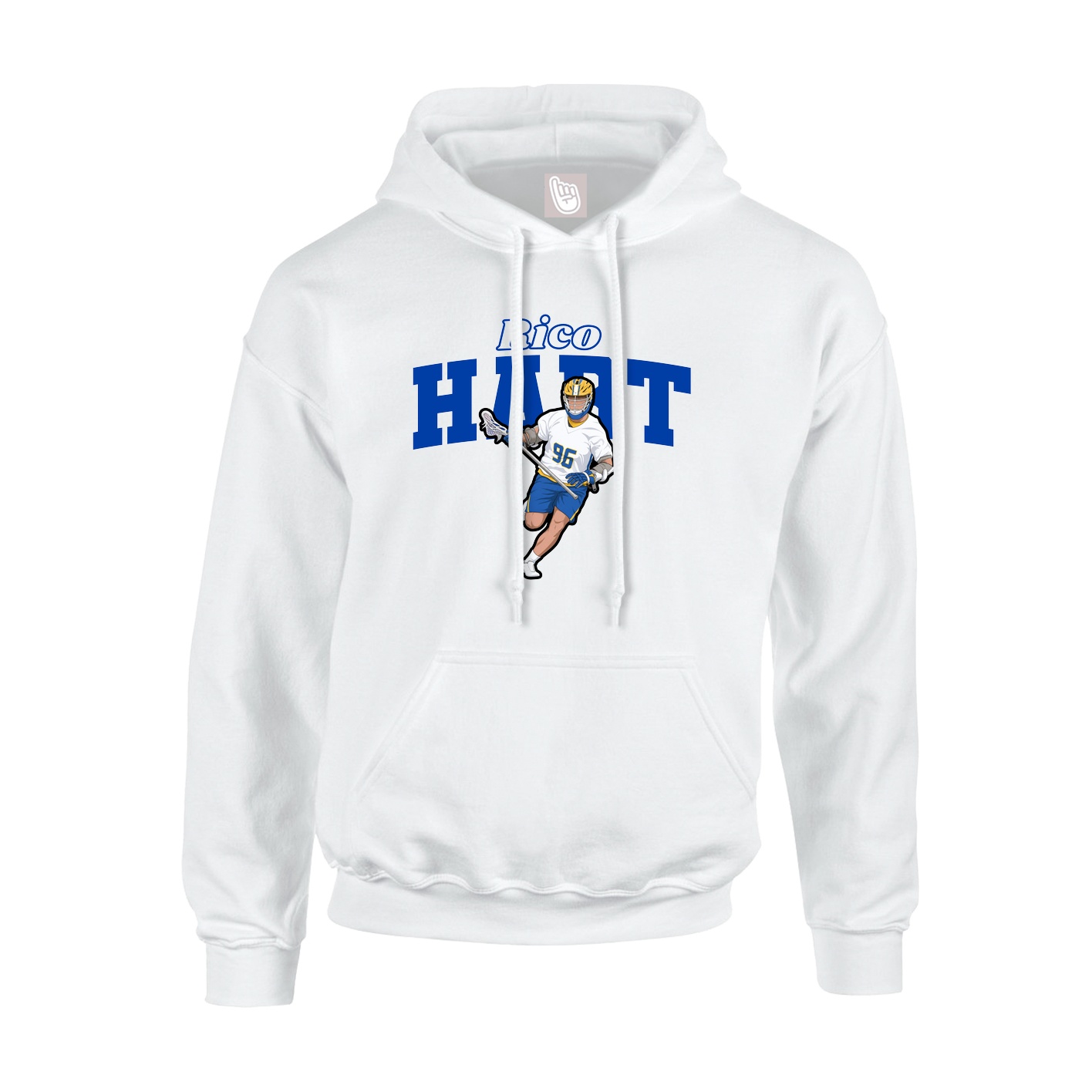 Hoodie — Name Arch in White