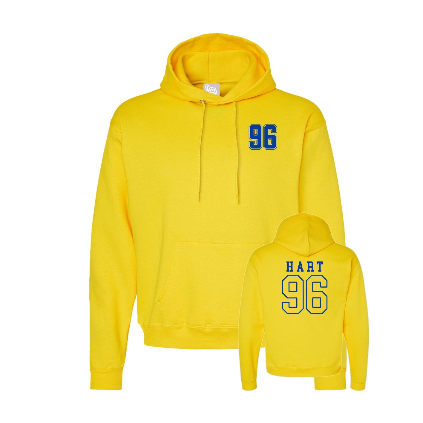 Hoodie — Chest Back in Yellow