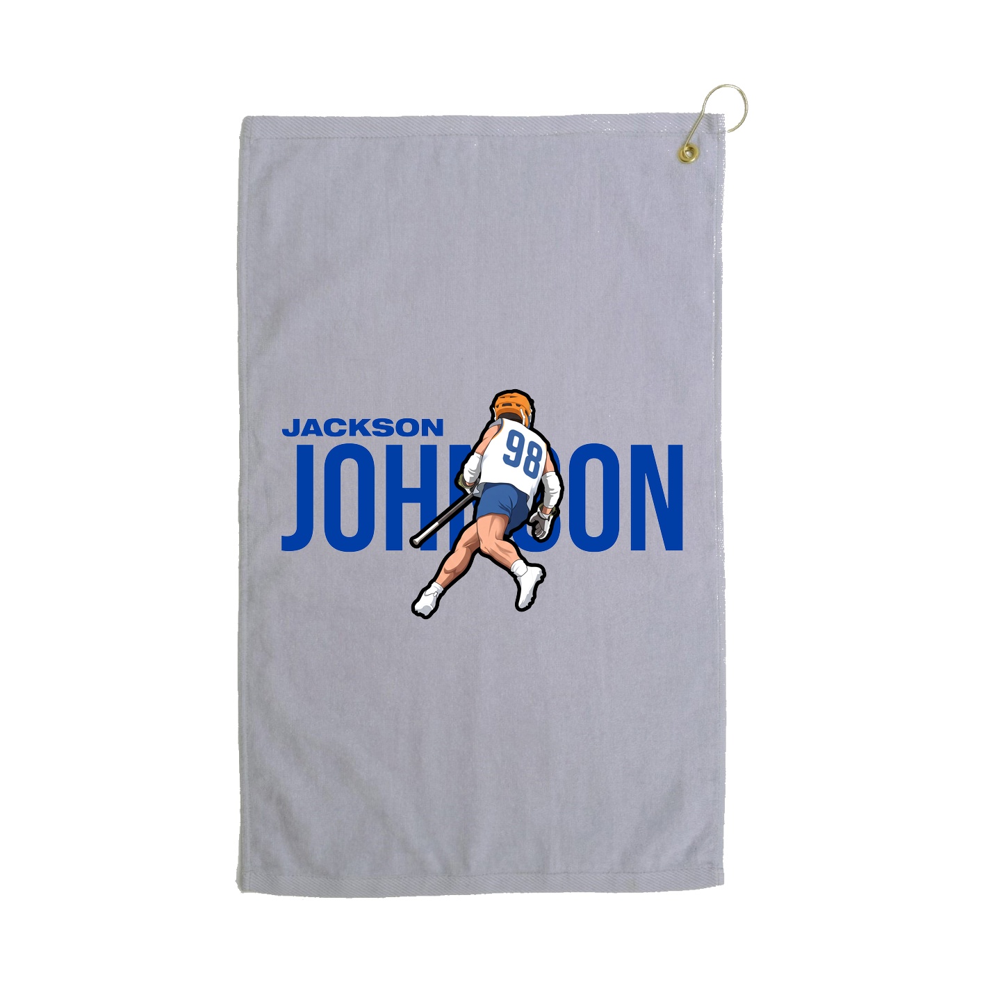 Golf Towel — Player Name in Grey